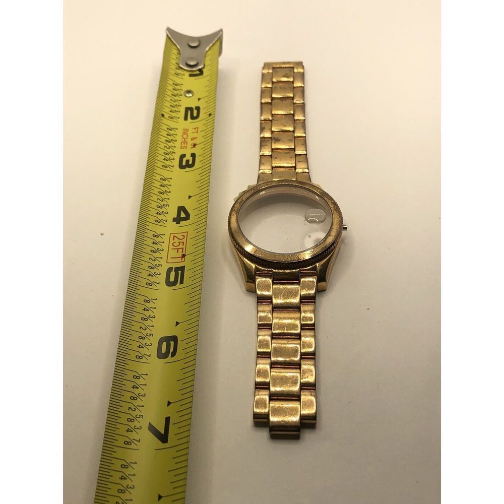 Fossil Watch Parts Band Case W/ Crystal Links White Rose Gold 18mm PY135